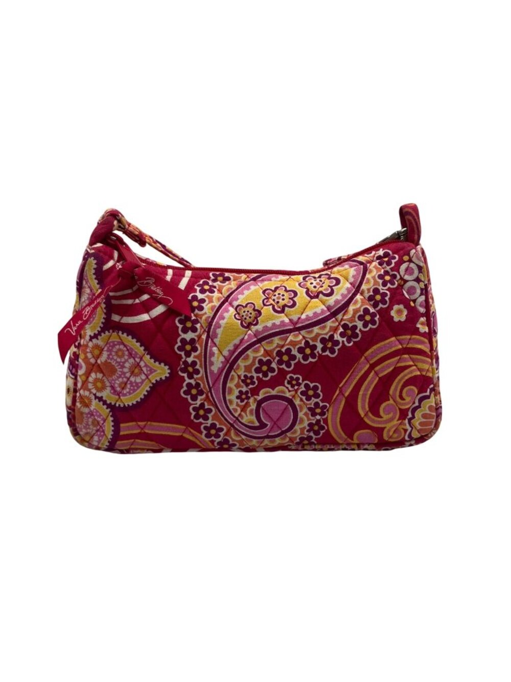Vera Bradley Red Quilted Cotton Shoulder Bag